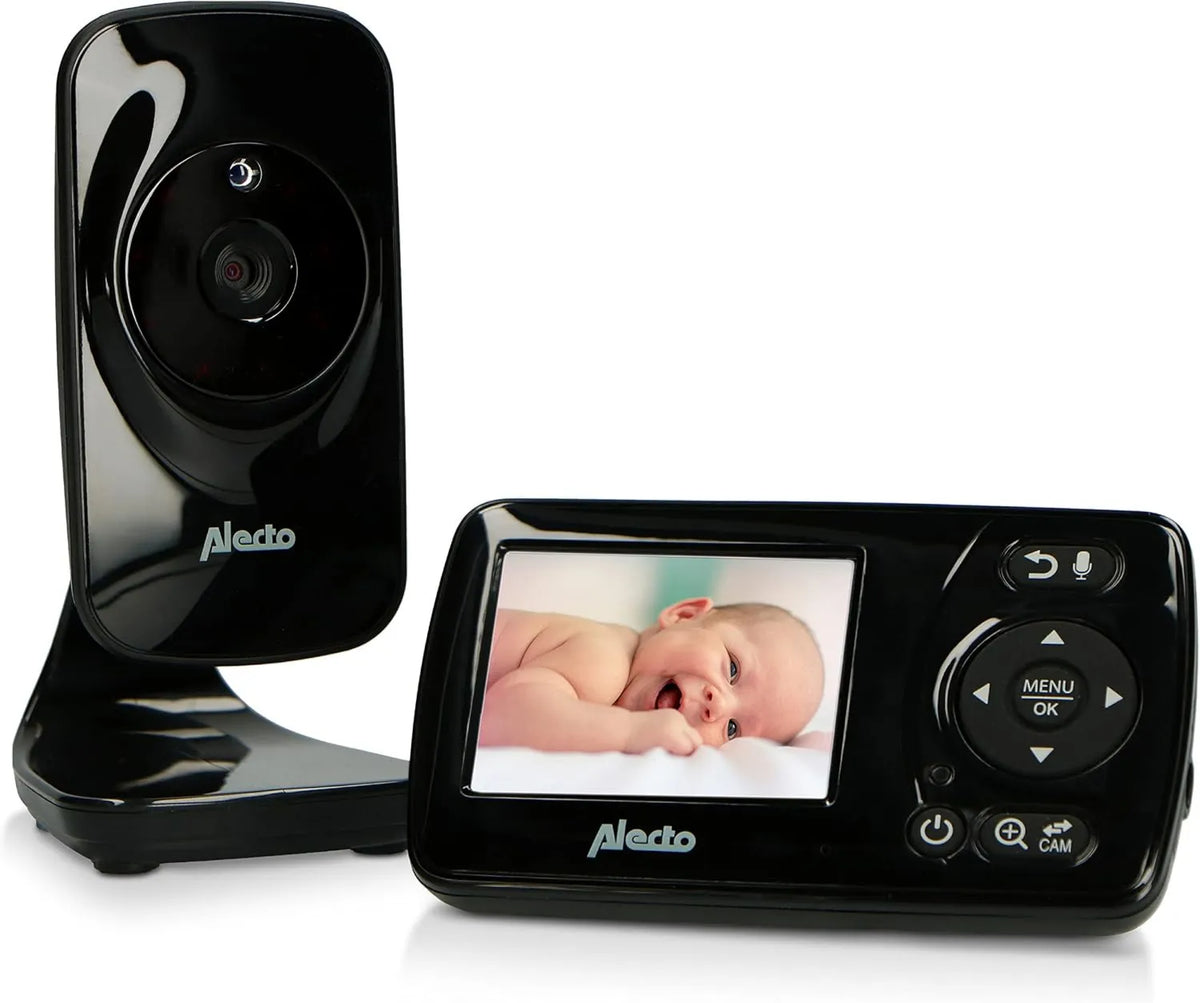Alecto, DVM71BK Babyphone, kamera, monitor wideo dla dzieci, 300 m, czarny