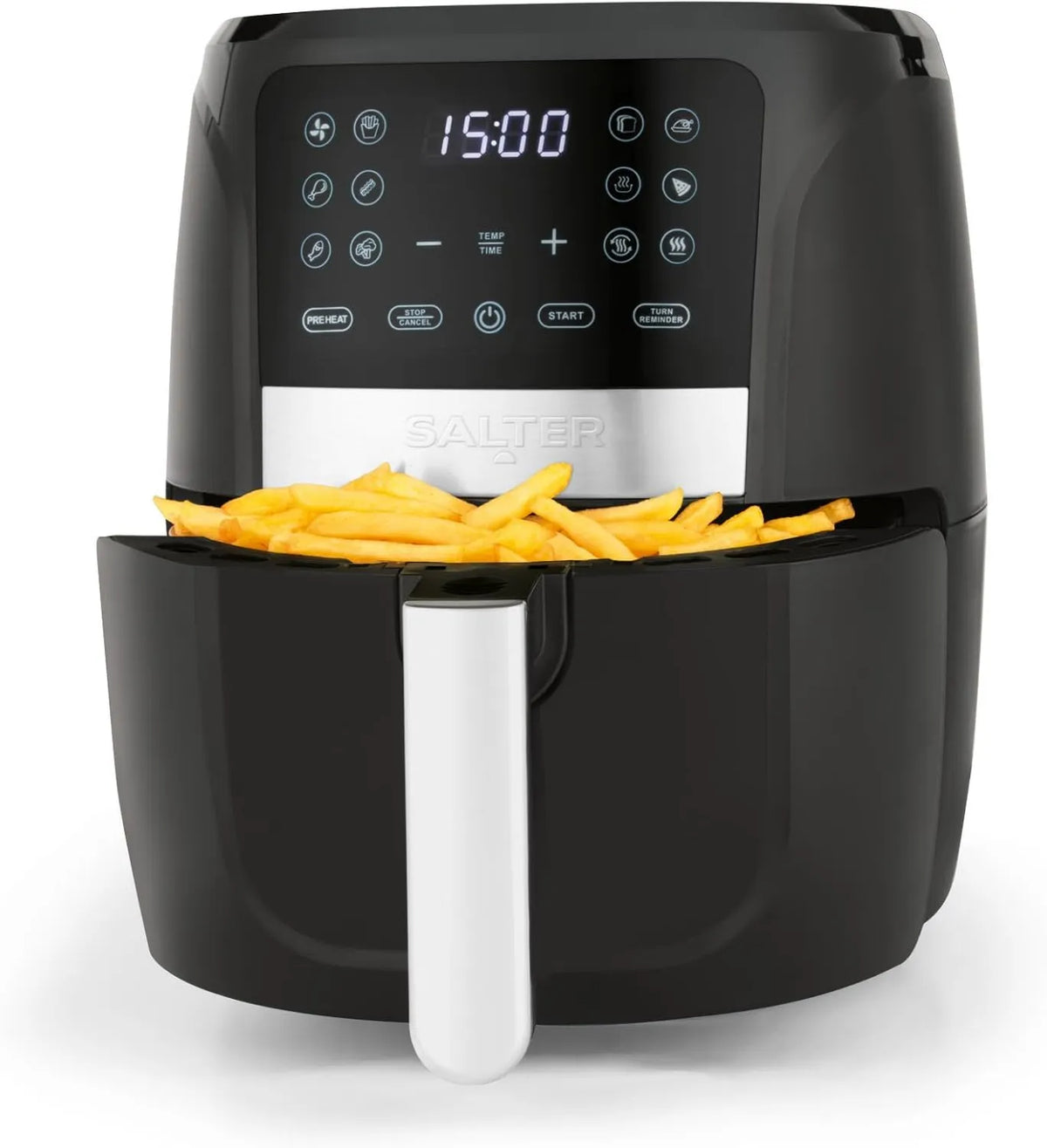 Salter frytkownica beztłuszczowa, LED ekran dotykowy, Gotowanie z małym lub bez oleju, Fryuse bez oleju 5.7 l, 12 funkcji, 1500 W, wymienne grill do gotowania