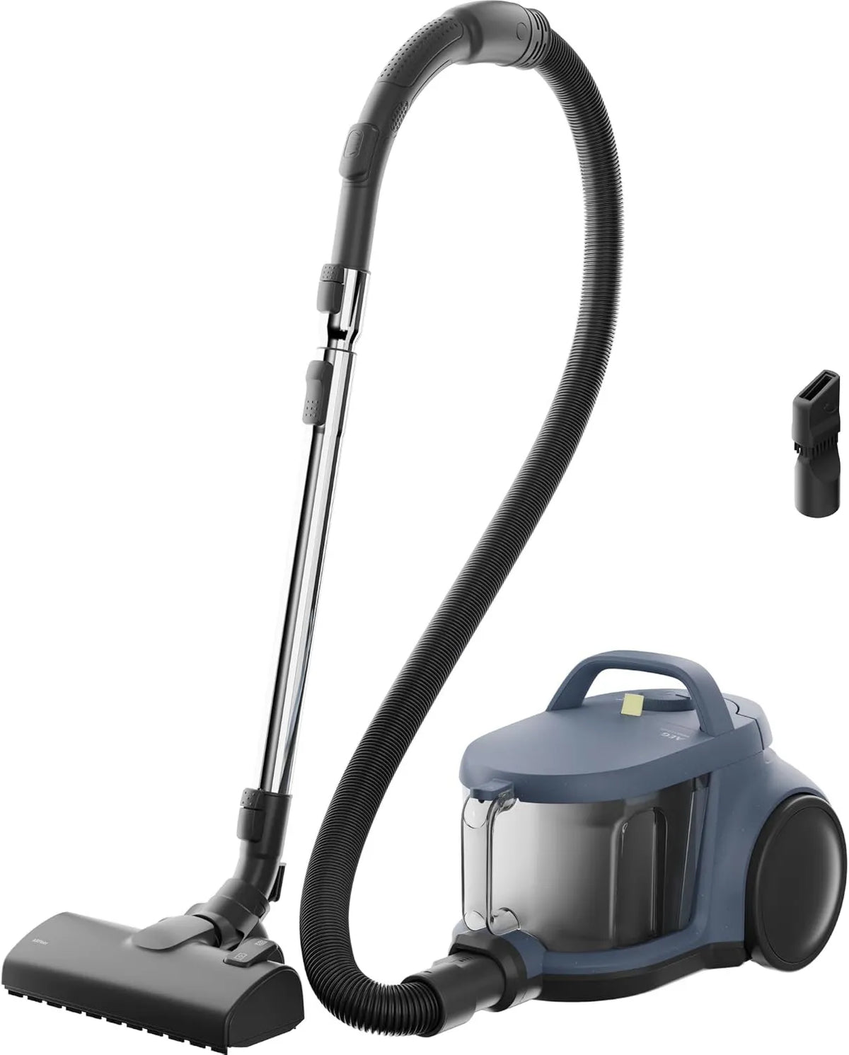 AEG odkurzacz tradycyjny, CLEAN 5000 AL51C1LDB Odkurzacz, 2 l, 1000 W, niebieski, 50% materiałów poddanych recyklingowi, 9 m promień działania, 2 l pojemnik na śmieci, filtr HEPA