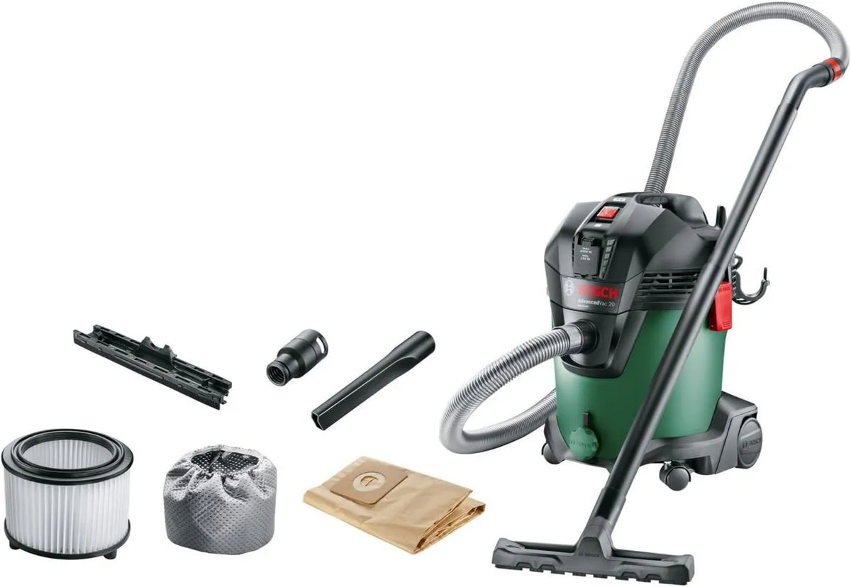 Bosch, Odkurzacz, 20 l, 1200 W, ssanie elektryczne, Odkurzacz wody i kurzu AdvancedVac 20 1200 W