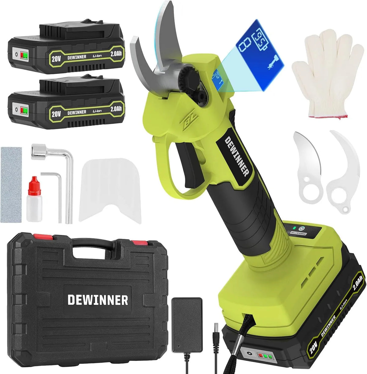 DEWINNER, SK5 Bateria, 25 mm, LCD ekran, bezprzewodowy, do ogrodu