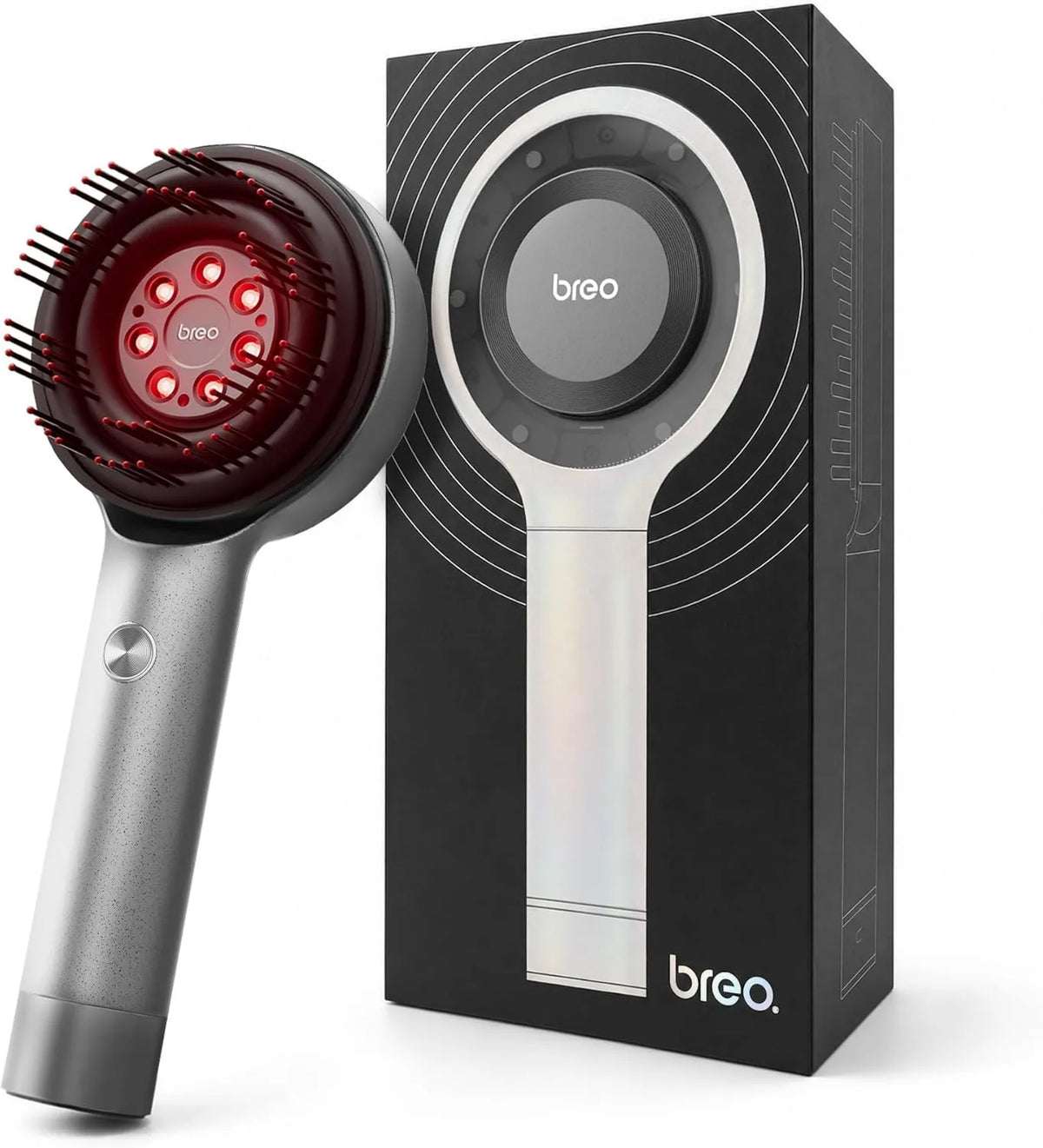 Breo, Skalp3 L IPX7 Masażer, IP65, bezprzewodowy, czerwony, do regrowy, Scalp3 L