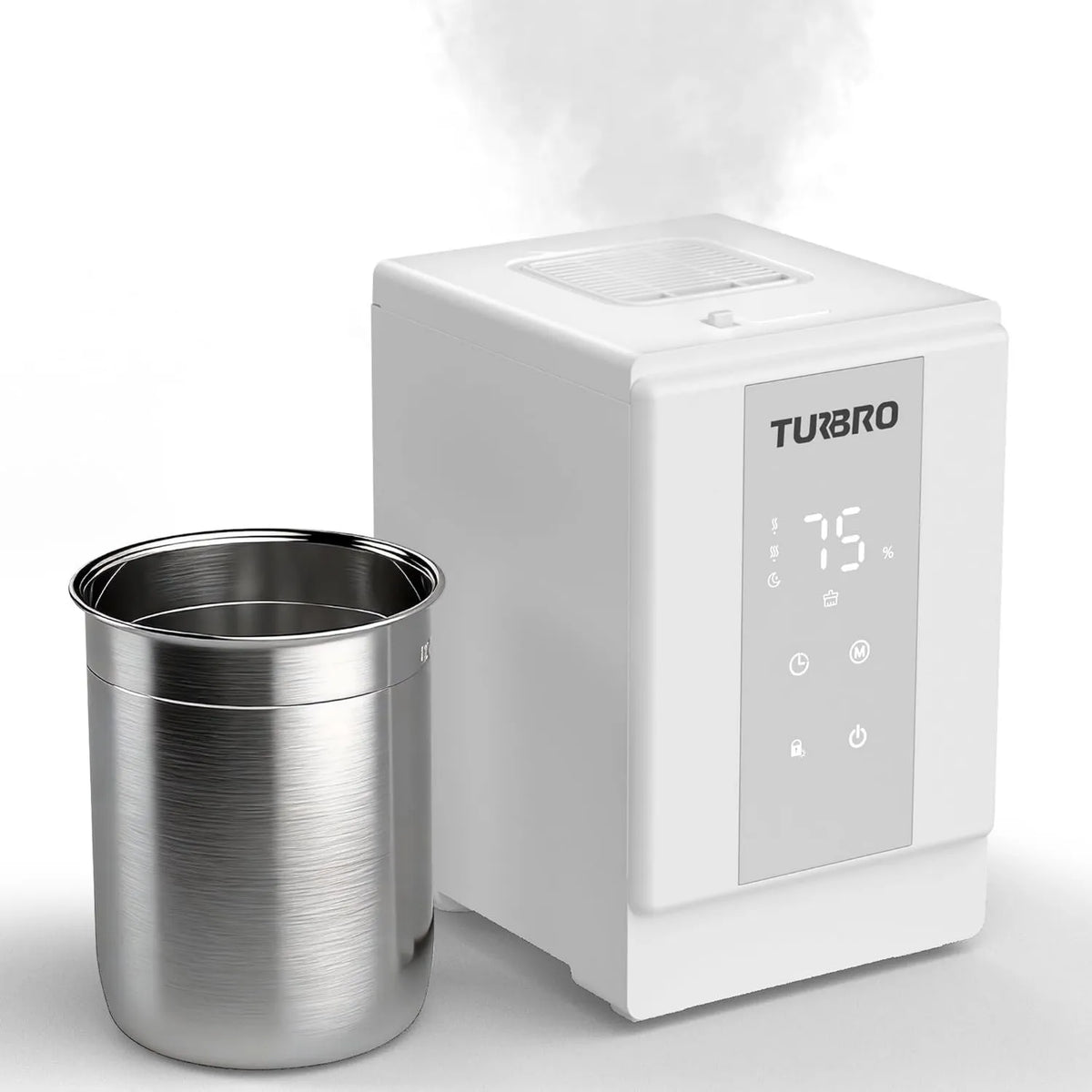 TURBRO, Zmywarka, 4 l, duży zbiornik, para, stal nierdzewna, 500 ml / h