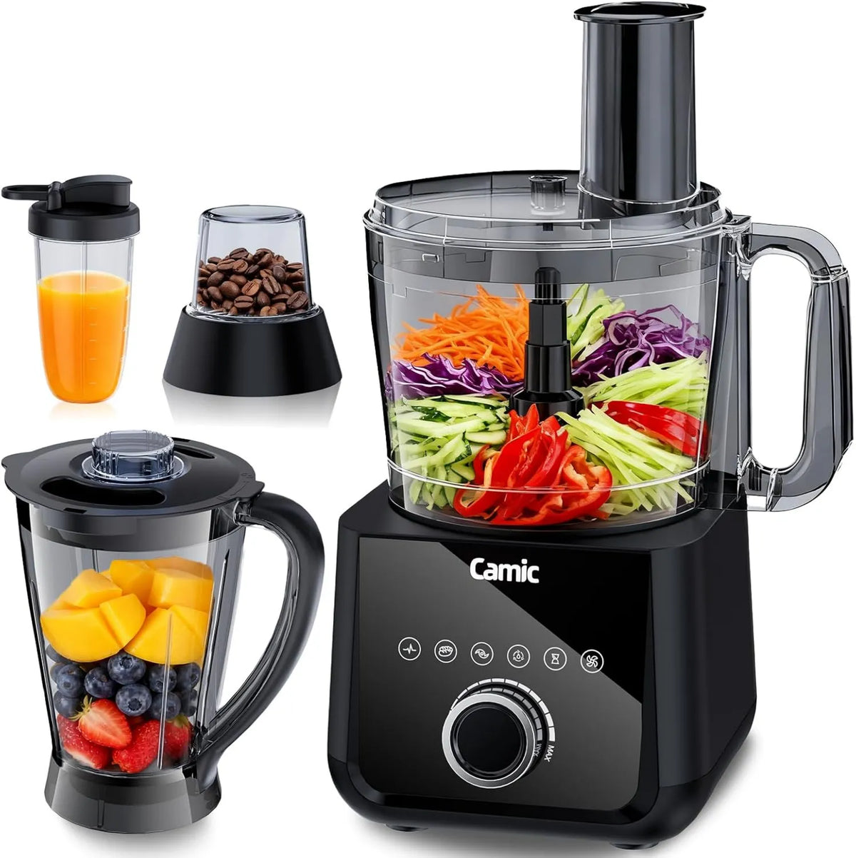 Camic robot kuchenny, Robot, 2, 5 l, 1500 W, 6 programów, dla różnorodności zadań kuchennych