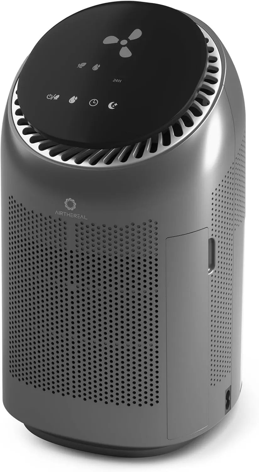 AIRTHEREAL osuszacz powietrza, Oczyszczarka powietrza, AZH200 2-in-1, Cichy, Ultra- cichy do sypialni i łazienki, 1000 ml, osuszacz powietrza z filtrem HEPA 2-en-1