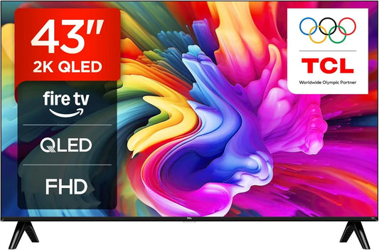 TCL, 43SF560 Smart TV, 43 cali, TV, QLED, Full HD, 43SF560 43 Inches Full HD Smart QLED Direct SF560 z TV ogniową i pilotem