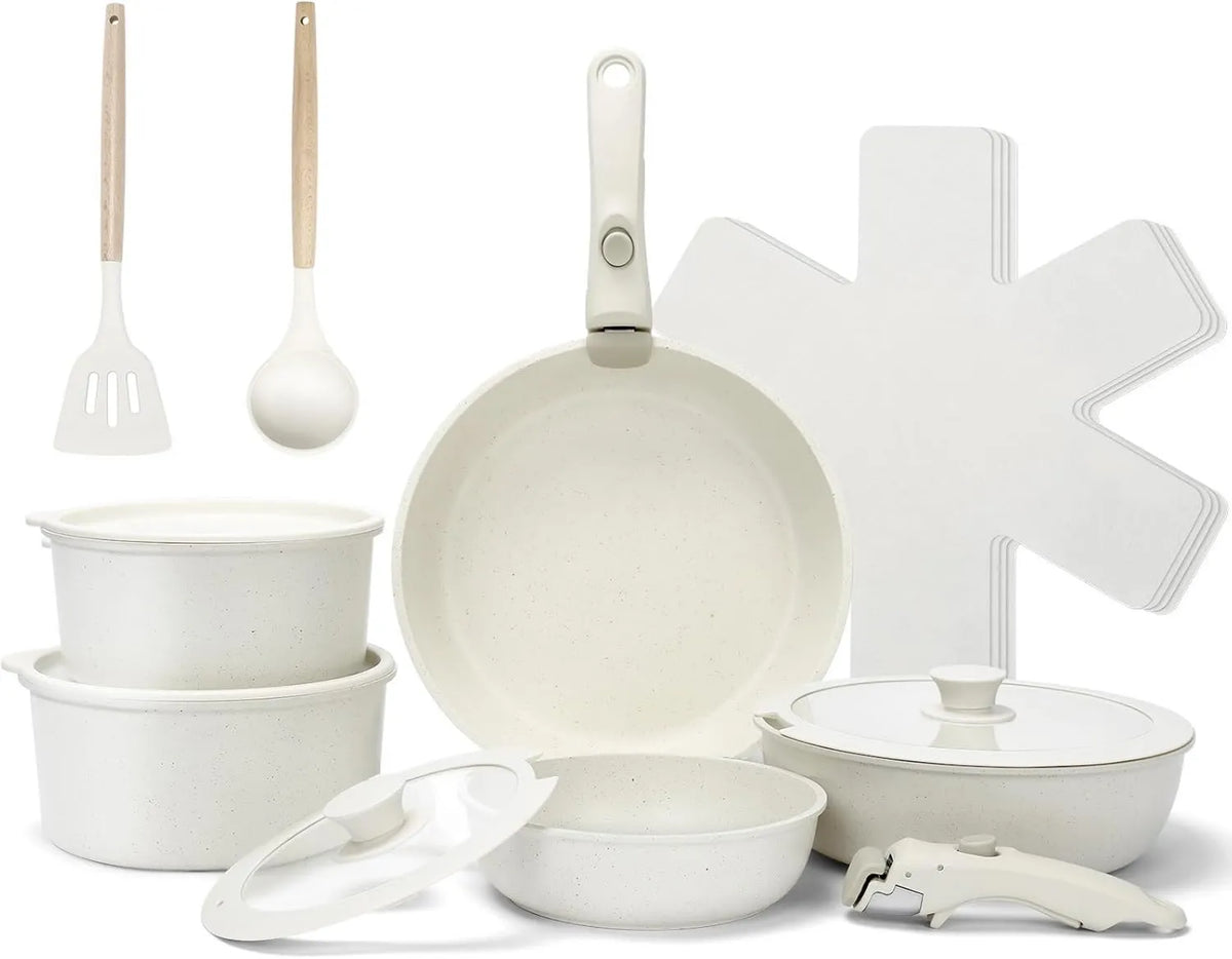 GFTIME, Zmywarka, powłoka nienakładająca, wyjmowana, Zestaw 17 nienakładanych pieców ceramicznych
