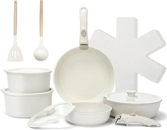 GFTIME, Zmywarka, powłoka nienakładająca, wyjmowana, Zestaw 17 nienakładanych pieców ceramicznych