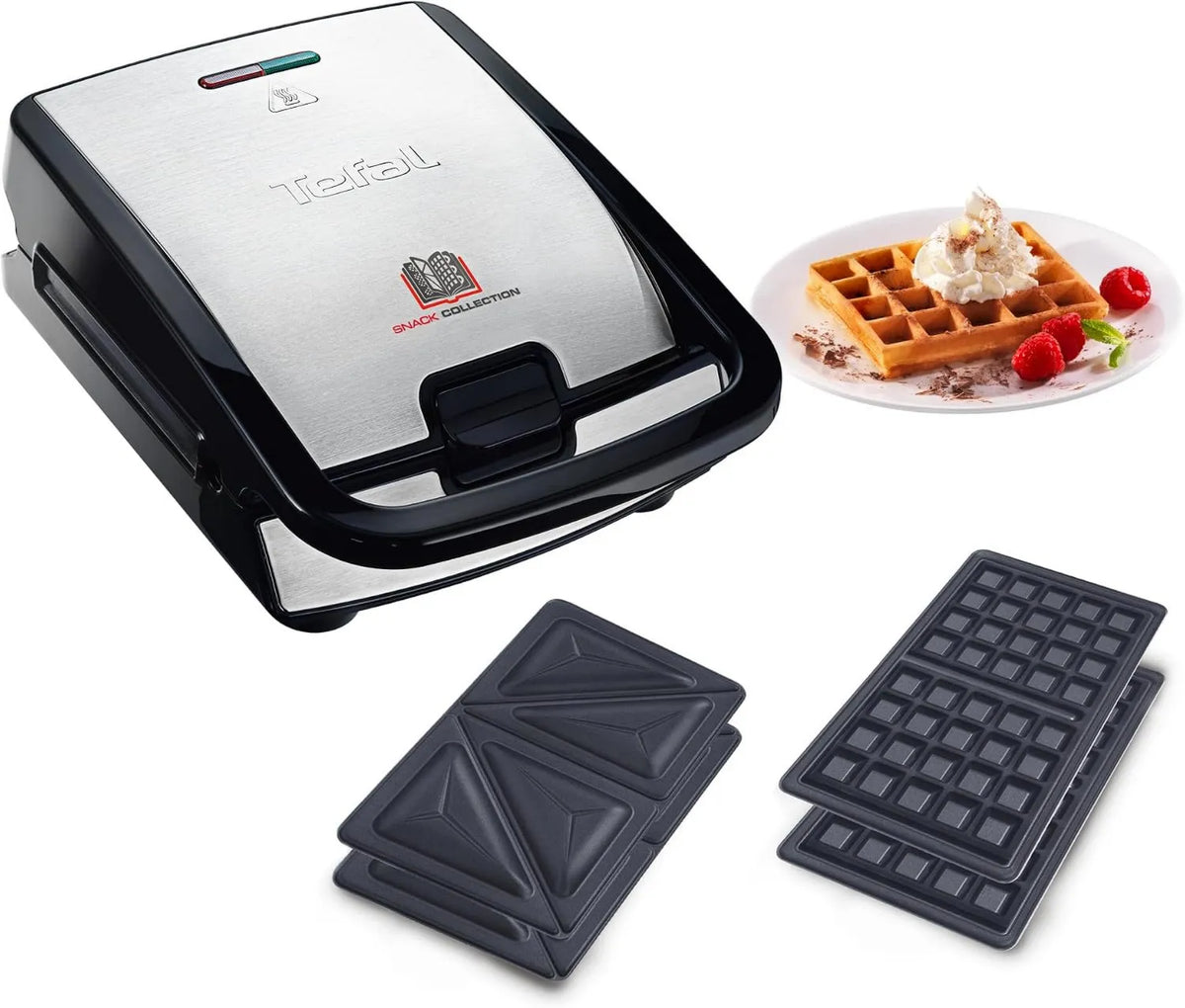 Tefal, Zmywarka, Grill, Wspaniały gofr pan grill wielofunkcyjny, 16 zestawów wymiennych płyt