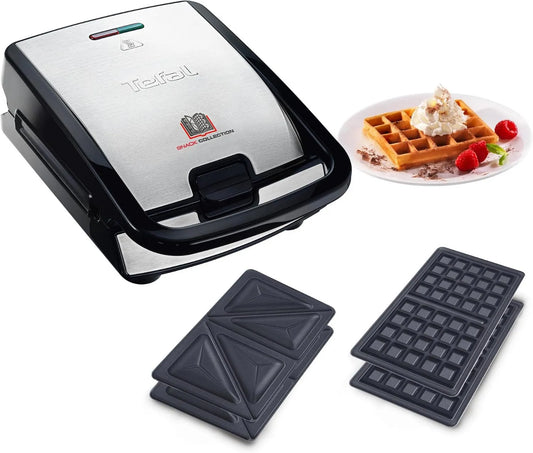Tefal, Zmywarka, Grill, Wspaniały gofr pan grill wielofunkcyjny, 16 zestawów wymiennych płyt