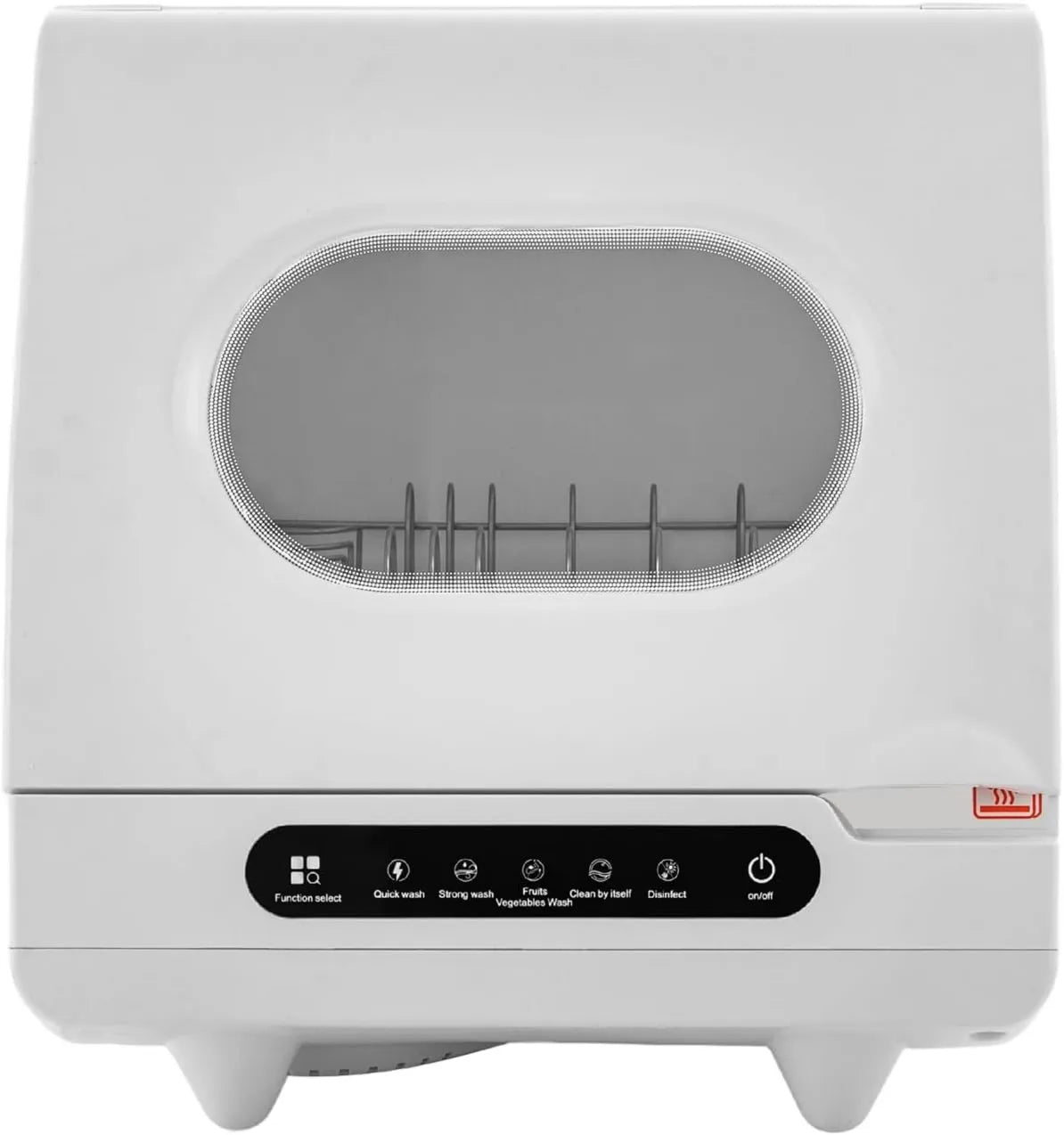 Zmywarka, 800 W, 19 min, Mini zmywarka do naczyń, 3-6 zestawów sztućców, 2 programy wolnostojąca zmywarka do naczyń z silnikiem z czystej miedzi