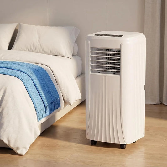 DAEFAG klimatyzator przenośny, Klimatyzator, Cicha, 7000 Btu, Inteligentna jednostka klimatyzacyjna z wentylatorem i osuszaczem