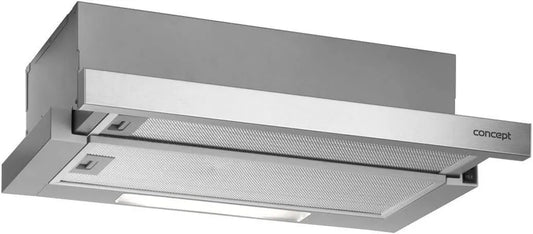 Concept okap kuchenny, Koncepcja OPV3660 m3 / h, 60 cm, 205 W, 384 m3 / h, 70 dB, w budynku m3/h