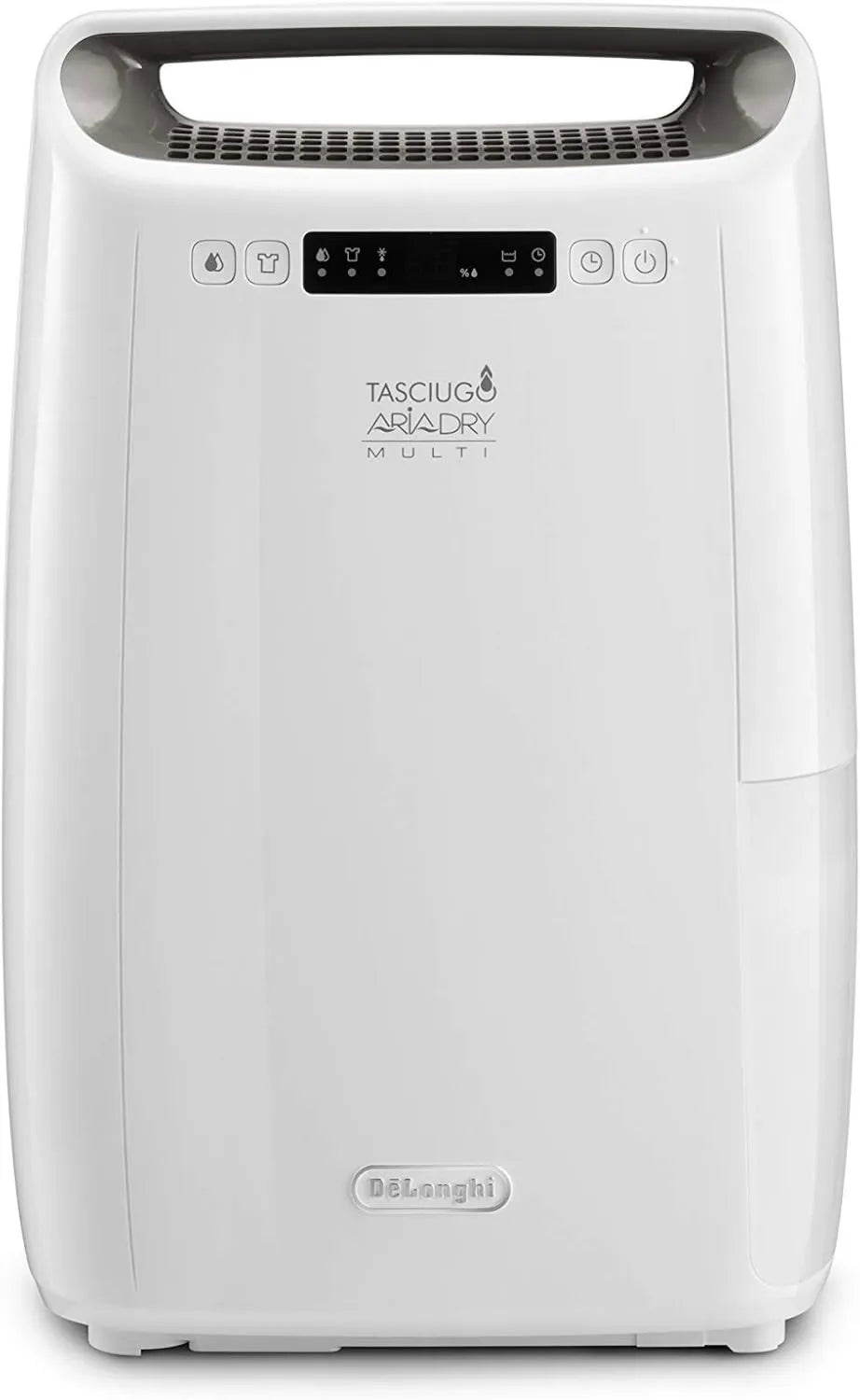 De'Longhi DEXD214RF R290 osuszacz powietrza, 2,1 l, Wielofunkcyjny osuszacz powietrza AriaDry, usuwa wilgoć w domu z filtracją 3 działań