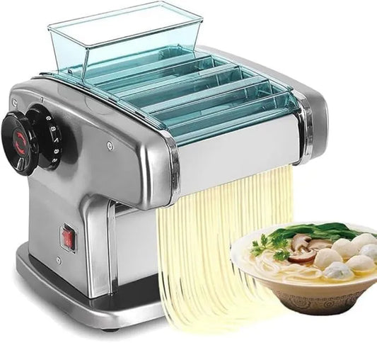 Zertylre maszynka do makaronu, Maszyna do ciasta, 135 W, 2, 5 mm, 4 mm, 9 mm, stal nierdzewna, do produkcji spaghetti i lasagna z 3 larg
