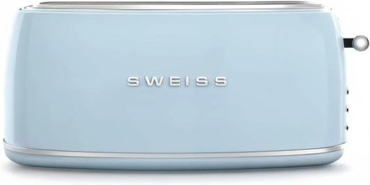 SWEISS, Toster, 1500 W, IBC6, rozmrażanie, niebieski, 6 poziomów mocy, 2 szczeliny GRV6
