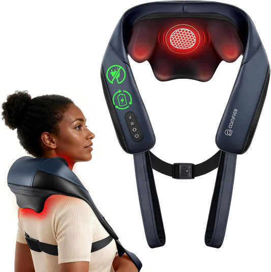 COMFIER, Elektryczny grzejnik, 2026 Masażer szyjki macicy Tylny radar, masaż bezprzewodowy Shiatsu 4D