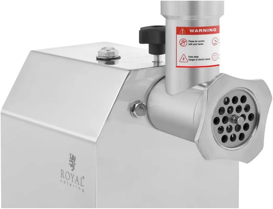 Royal Catering maszynka do mięsa, RCFW 70 70- 600ECO Tylna funkcja, Catering RCFW 70- 600ECO Knety mięsne Profesjonalne stali elektrycznej stali nierdzewnej, 70 kg / h, 600 W 70-600ECO