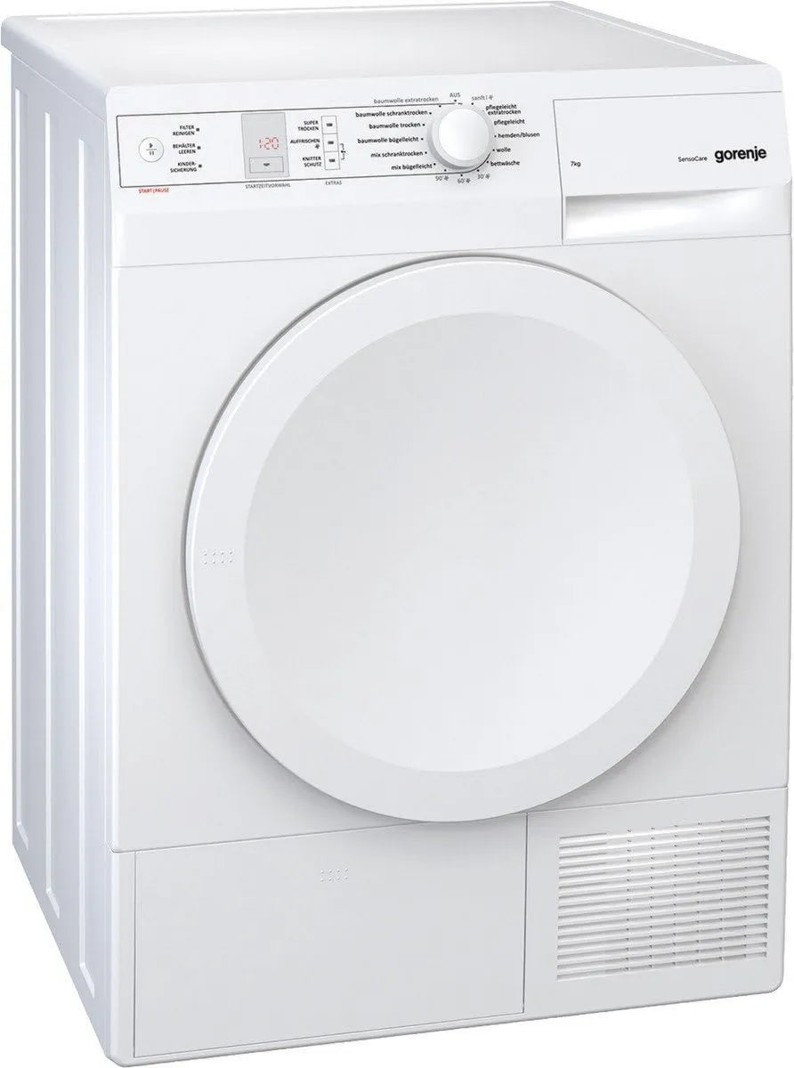 Gorenje suszarka kondensacyjna, D 7462 Suszarka, 7 kg, Suszarka, J Suszarka do kondensacji / A- 20% / 0, 38 kWh / 7 kg / System suszenia condensation/A-20