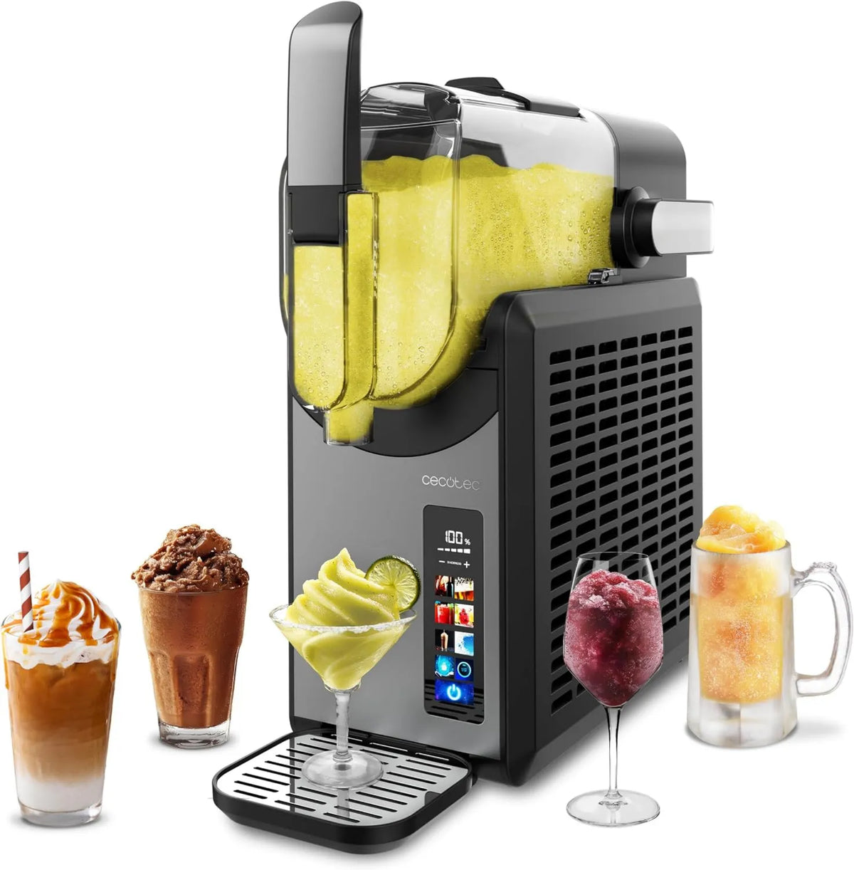 Cecotec, Maszyna do granitów, adaptowalne, 2, 6 l, dotykowe, 6 tryby, drewno