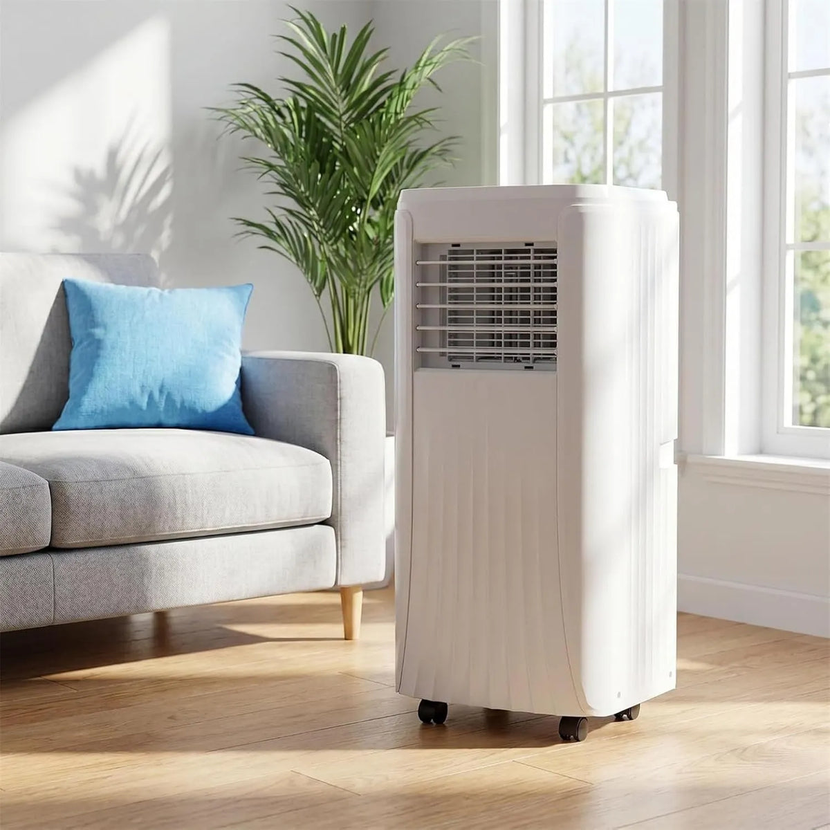 GYQSSD klimatyzator przenośny, Klimatyzator, przenośny, licznik czasowy, 120 ° Oscylacja, 2 Speedy, 24h minutnik