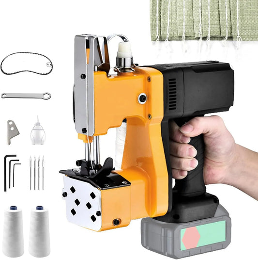TECKZOON, Makita Maszyna do szycia, Bateria, Przenośne, Elektryczna Maszyna do szycia, 18 V, Wireless, Plastic, do worków Sack / Wise / Riz / Papier Plastic Bags