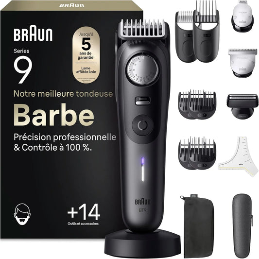 Braun, Series 9 BT9565 Mower Mężczyzna Barbe, Titane