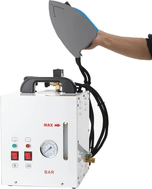 GIZMIT żelazko parowe, generator, stacja, elektryczne żelazko, 4 l, 900 W, 1600 W, duży zbiornik, para, profesjonalny