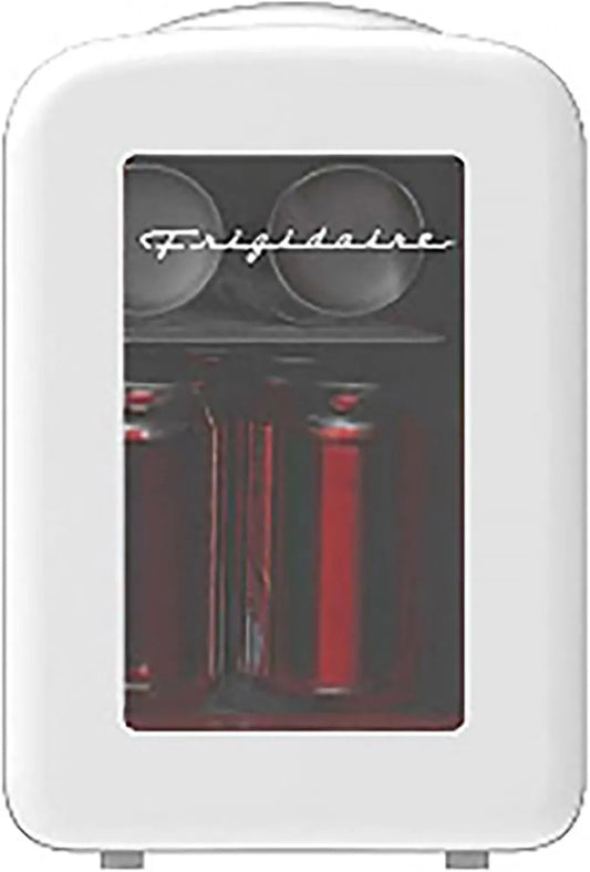 Frigidaire minilodówka, Lodówka 8 l, 25 cm D x 18 cm, pojemność 3, przezroczyste drzwi, w tym gniazda domowe i ładowarka DC