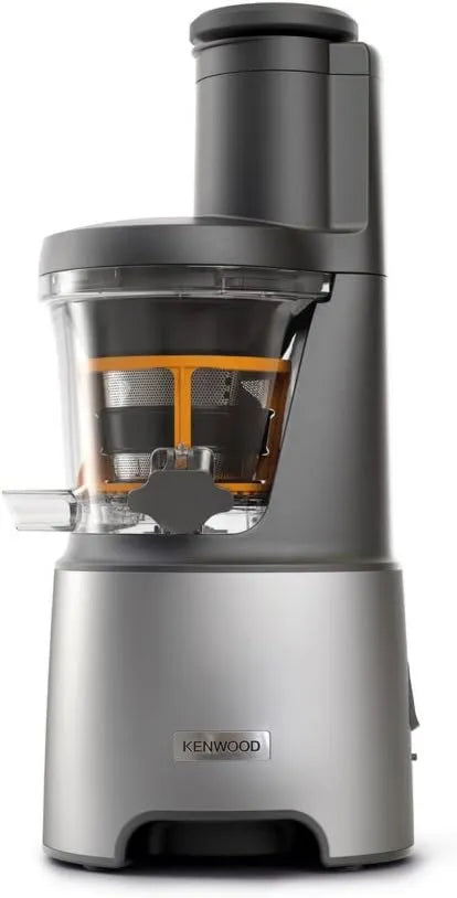 Kenwood sokowirówka, JMP85.00SI Küchengeräte PureJuice Pro Centrispring domowe sok, otwierając XXL cały owoc, 230 W, z obrotem o niskiej prędkości