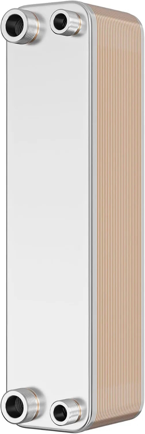 WilTec, Produkt 315 x 73 x 862 mm, Wymiennik ciepła z 30 płytami, max. 125 kW, 2 l na przełęcz, stal nierdzewna, do wody słonecznej