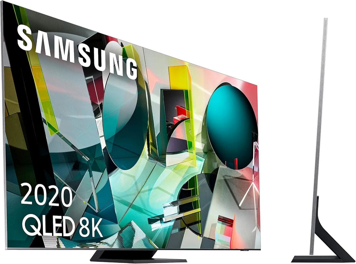 Samsung telewizor, 75Q950T Smart TV, 75 cali, TV, QLED, HDR, 8K sztuczna inteligencja, OTS +, Ultra Viewing Kąt, Premium jeden zdalny i asystenci