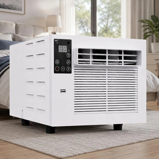 smafoseedding klimatyzator przenośny, AC + 1.2M klimatyzator, mobilny, kemping, 1876 Btu, przyczepa kempingowa i Vans AC + 1.2M, Zdalne sterowanie, mobilny klimatyzator