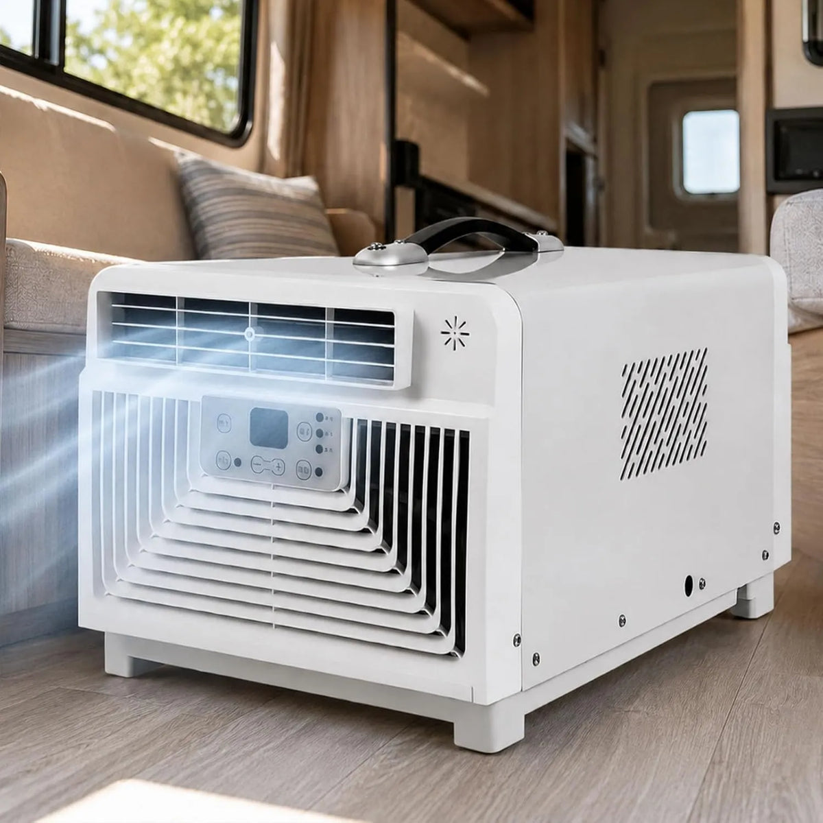 smafoseedding klimatyzator przenośny, Klimatyzator, przenośny, kemping, 3400 Btu, 4 w 1 chłodzenie, Autoparowanie