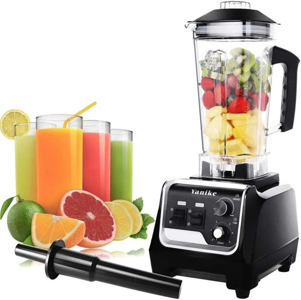 Yanike blender kielichowy, Mikser, 2 l, 2200 W, minutnik, profesjonalny, Pot de Tritan 2 Litery bez BPA